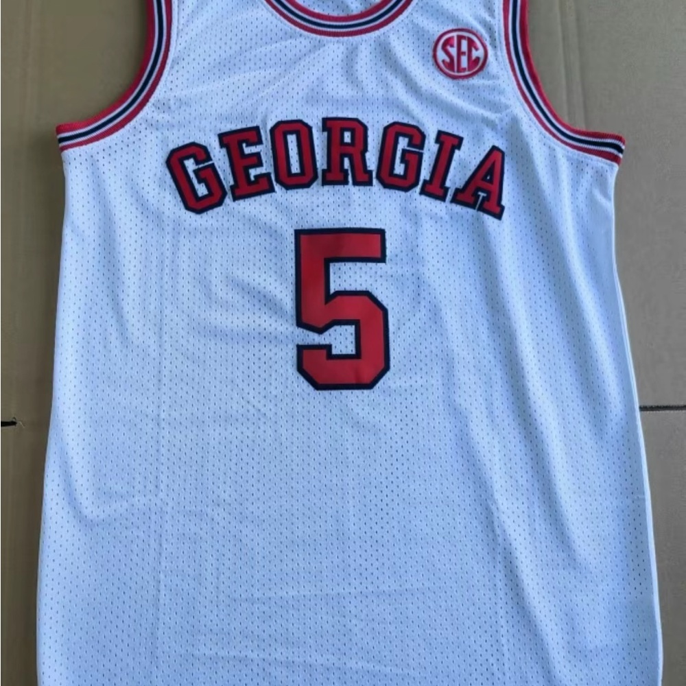 NBA White and Red Jersey Shirt